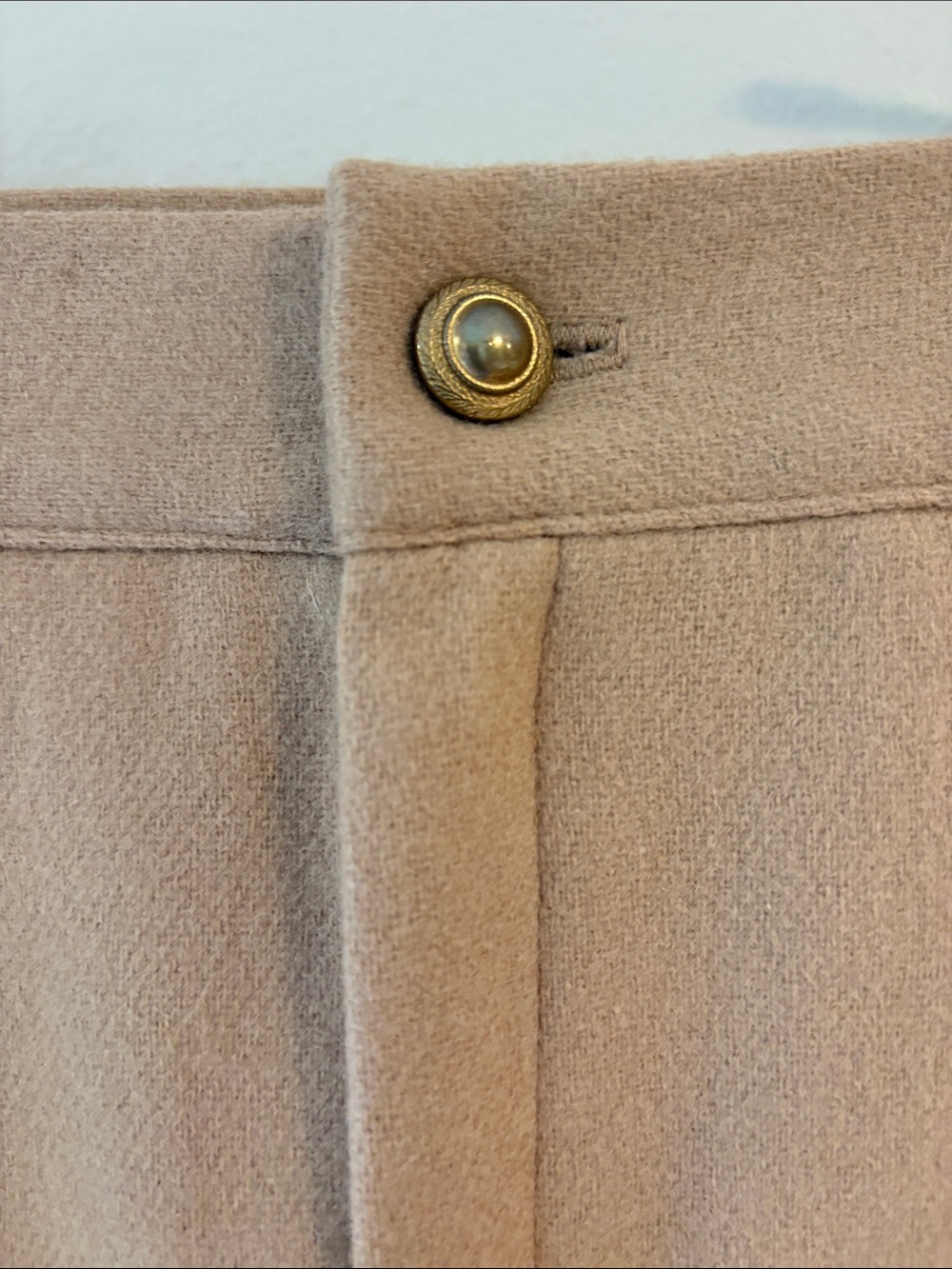 Vintage Fundamental Things 100% Wool Camel Pants Size 10 Petite NWT - Picture 6 of 9